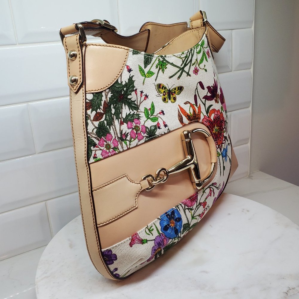 Gucci Flora Hasler Horsebit Hobo - Picture 6 of 16